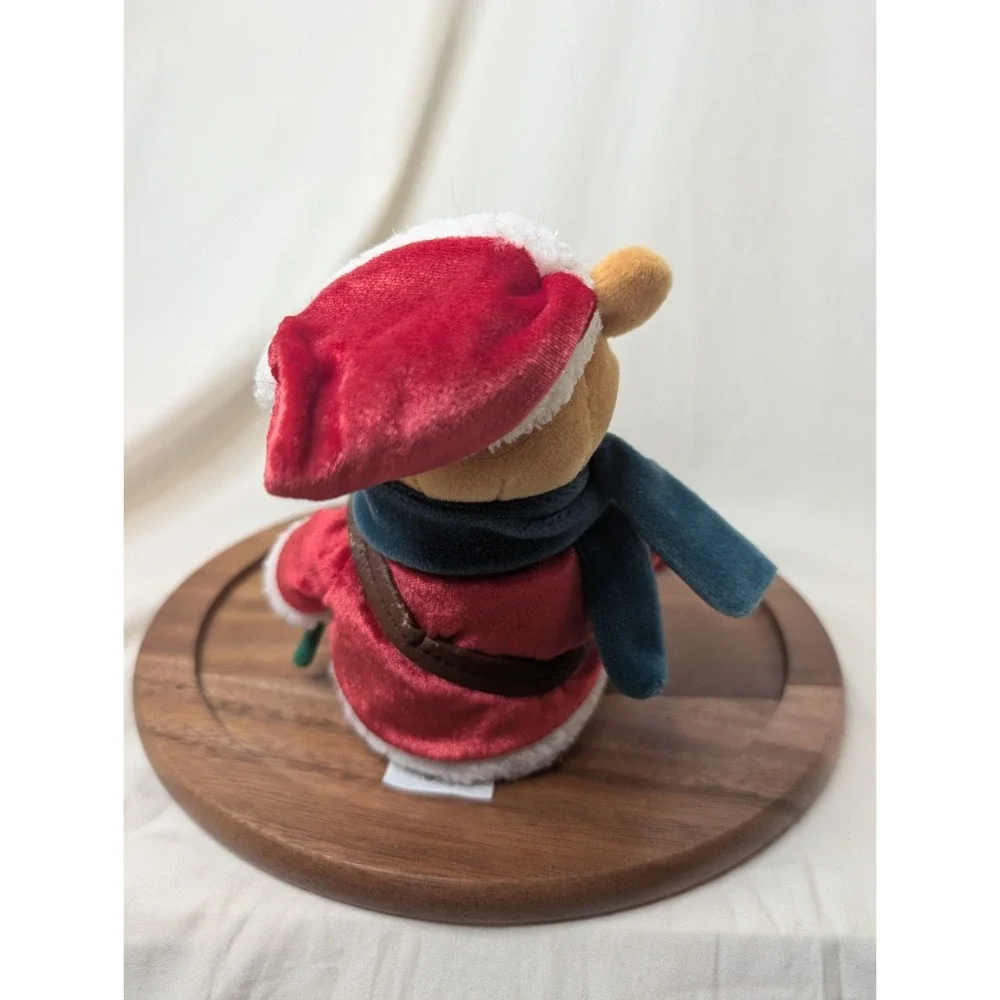 Disney‎ Store 2001 Christmas/Holiday Winnie The Pooh Plush With Drum And Hat